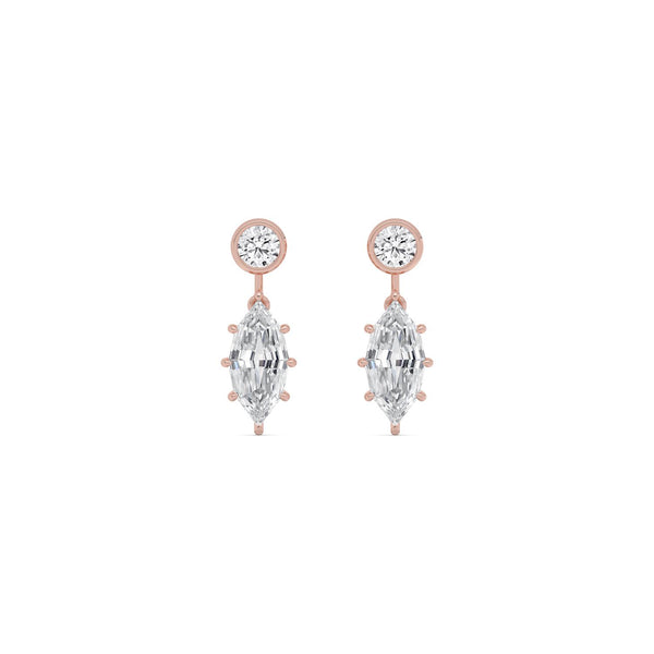 Iris Celeste - Fancy Shape Lab Grown Diamond Earrings