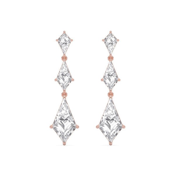 Alma Mae - Long Lab Grown Diamond Earrings