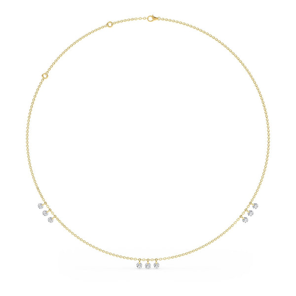 Elodie Bloom - Drilled Lab Grown Diamond Necklace