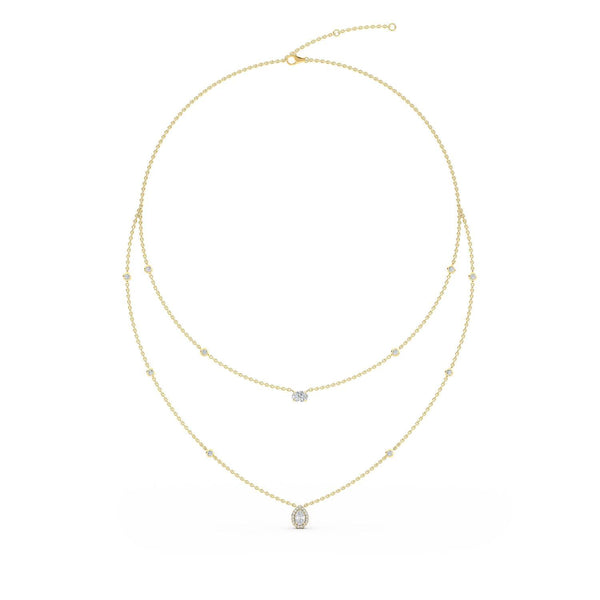 Evelina Bloom - Layered Lab Grown Diamond Necklace