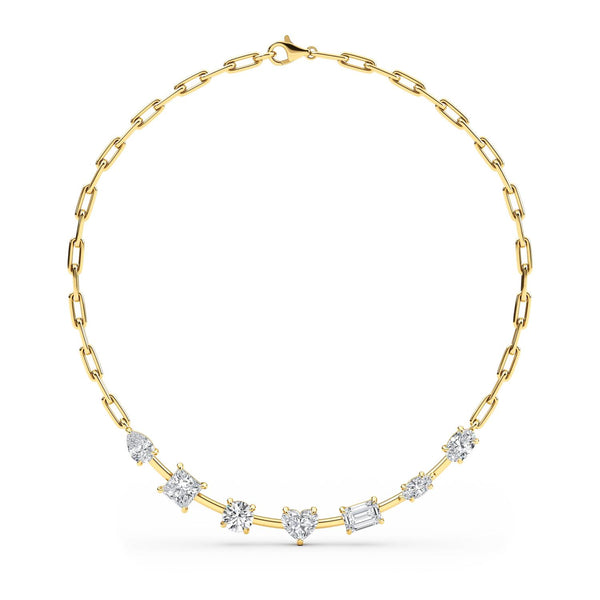 Evelina Pearl - Lab Grown Diamond Necklace