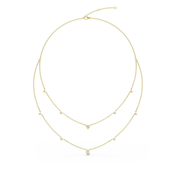 Evelina Rose - Layered Lab Grown Diamond Necklace