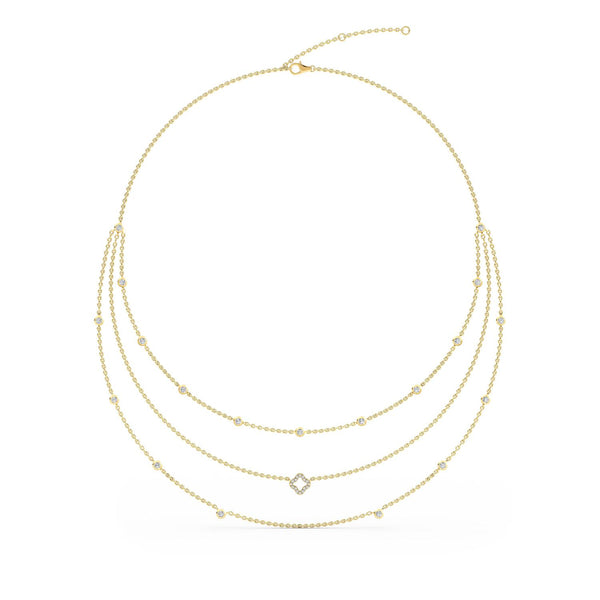Floriane Belle - Layered Lab Grown Diamond Necklace