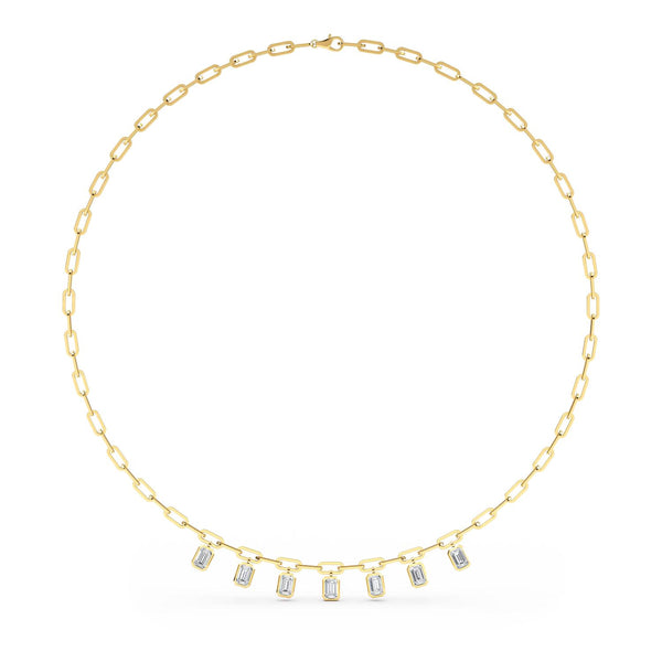 Floriane Dawn - Paper Clip Lab Grown Diamond Necklace