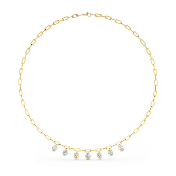 Floriane Grace - Paper Clip Lab Grown Diamond Necklace