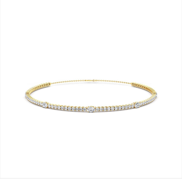 Genevieve Belle - Choker Lab Grown Diamond Necklace