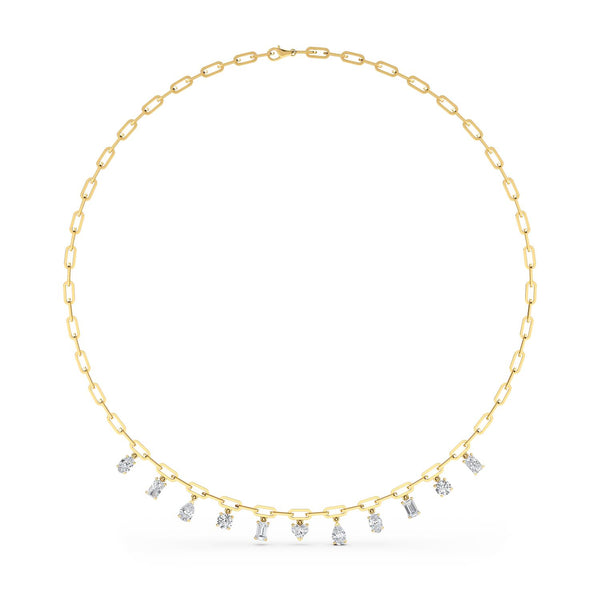 Genevieve Joy - Paper Clip Lab Grown Diamond Necklace