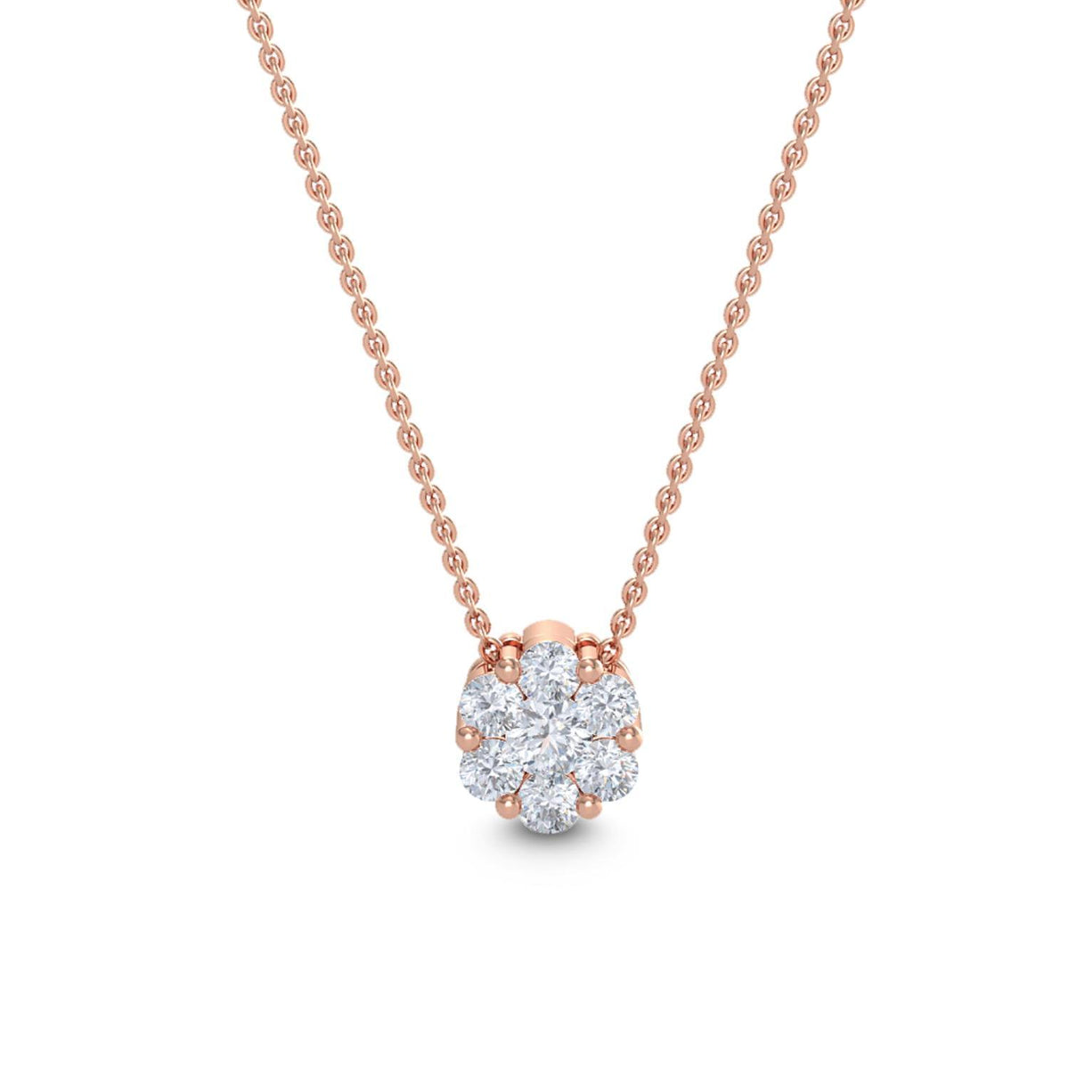 Aveline Bloom lab grown diamond pendant