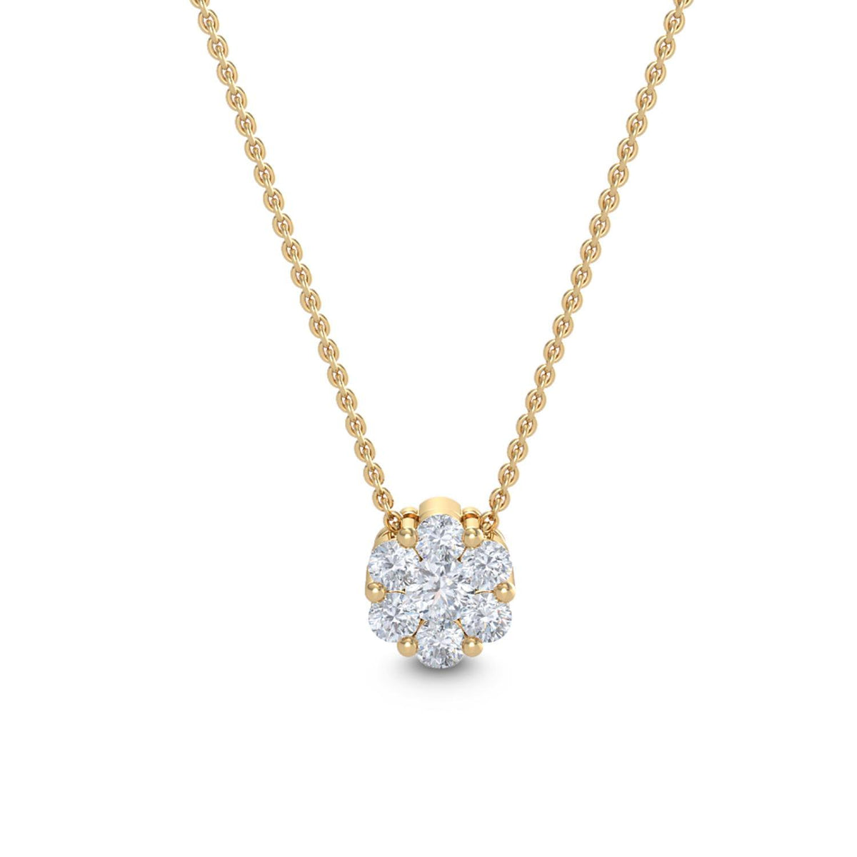 Aveline Bloom lab grown diamond pendant