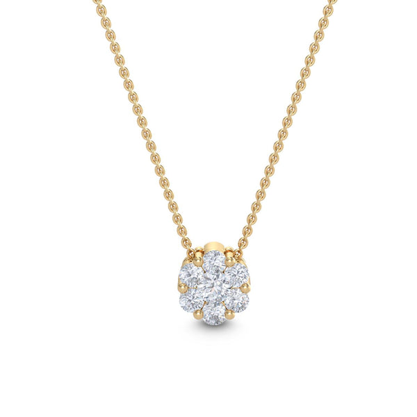 Aveline Bloom - Cluster Lab Grown Diamond Pendant