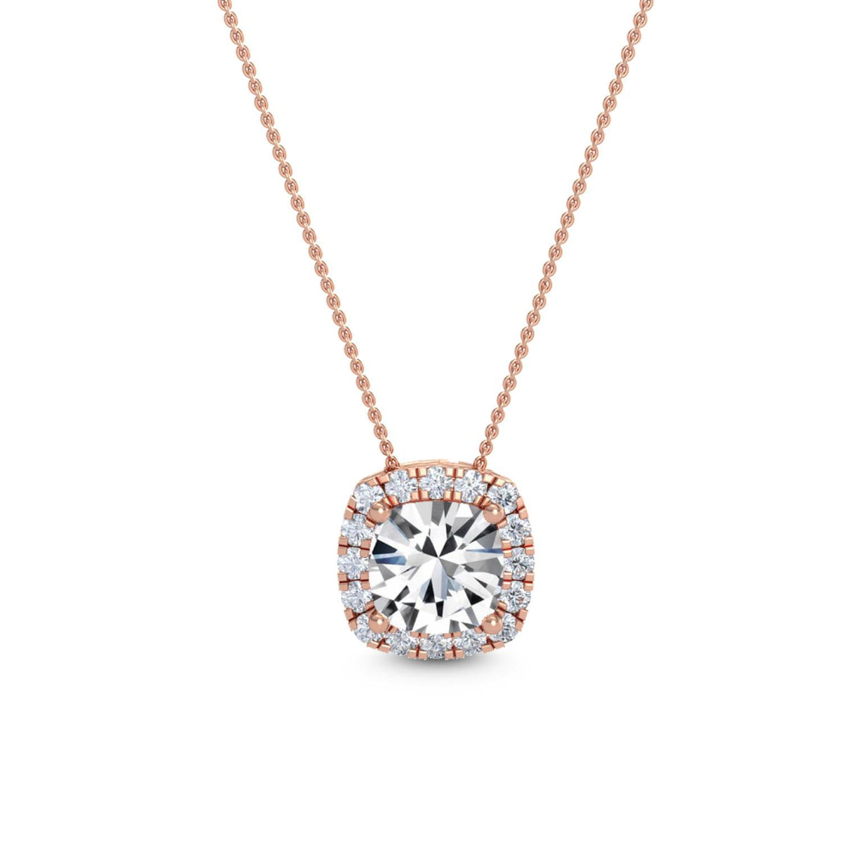 Celestine Belle lab grown diamond pendant