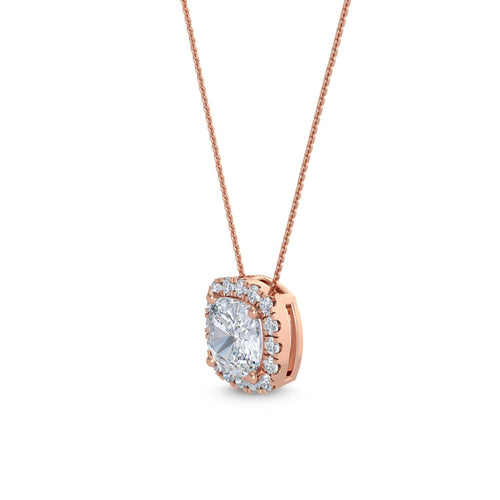 Celestine Belle lab grown diamond pendant