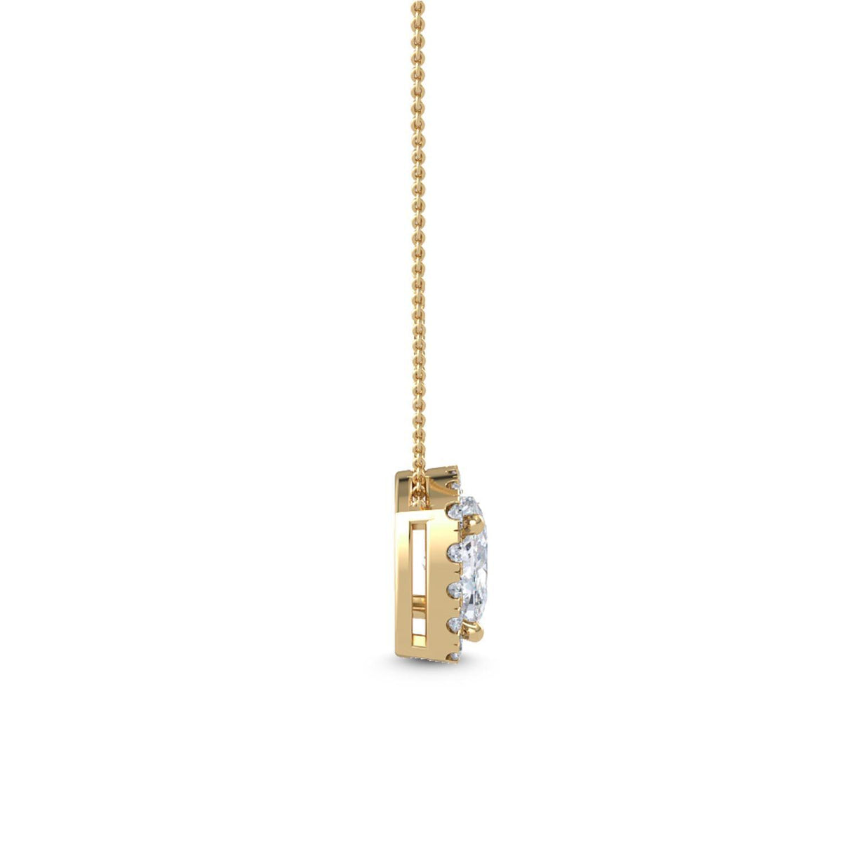 Celestine Belle lab grown diamond pendant