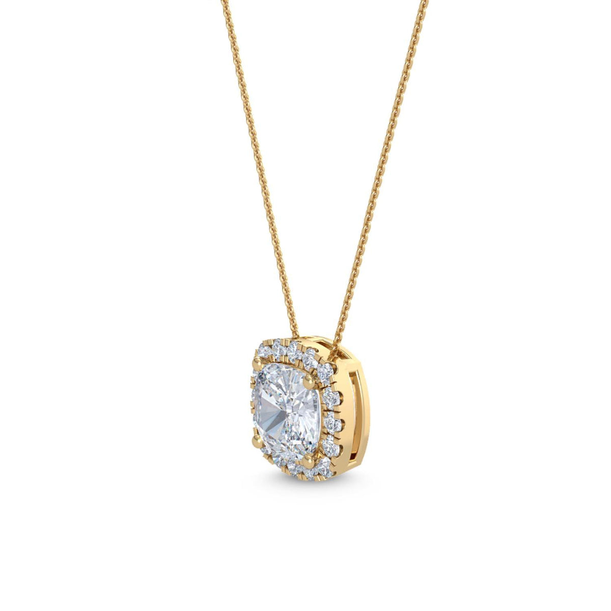 Celestine Belle lab grown diamond pendant