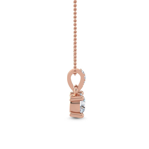 Celestine Bloom lab grown diamond pendant