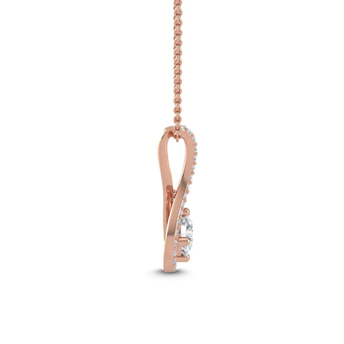Celestine Dawn lab grown diamond pendant