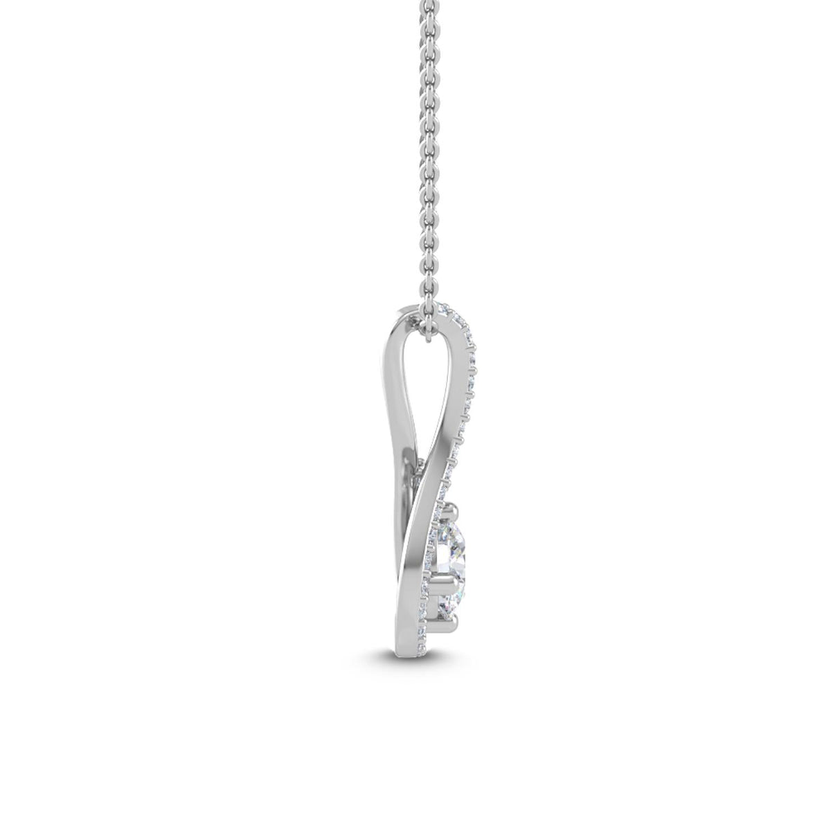 Celestine Dawn lab grown diamond pendant
