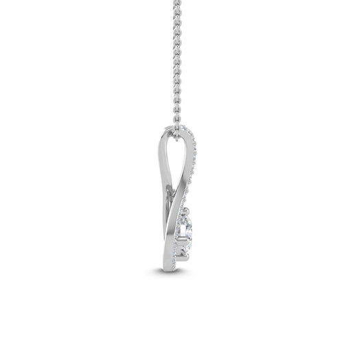 Celestine Dawn lab grown diamond pendant