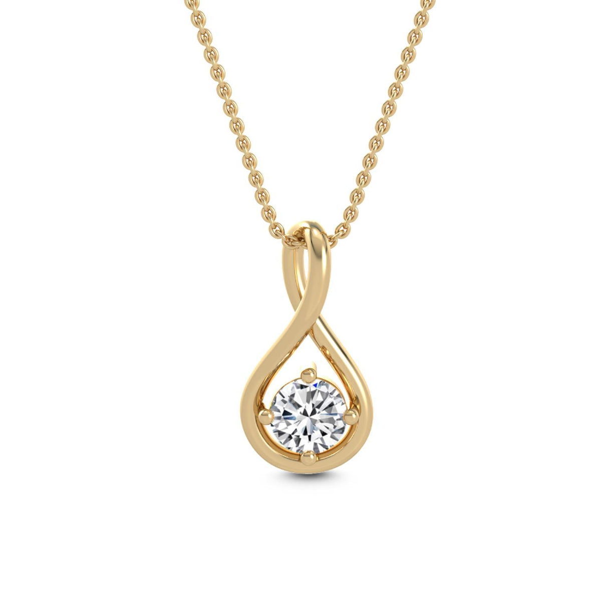 Celestine Grace lab grown diamond pendant