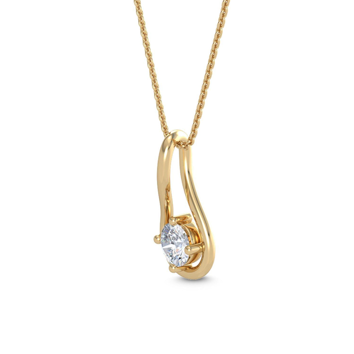 Celestine Grace lab grown diamond pendant