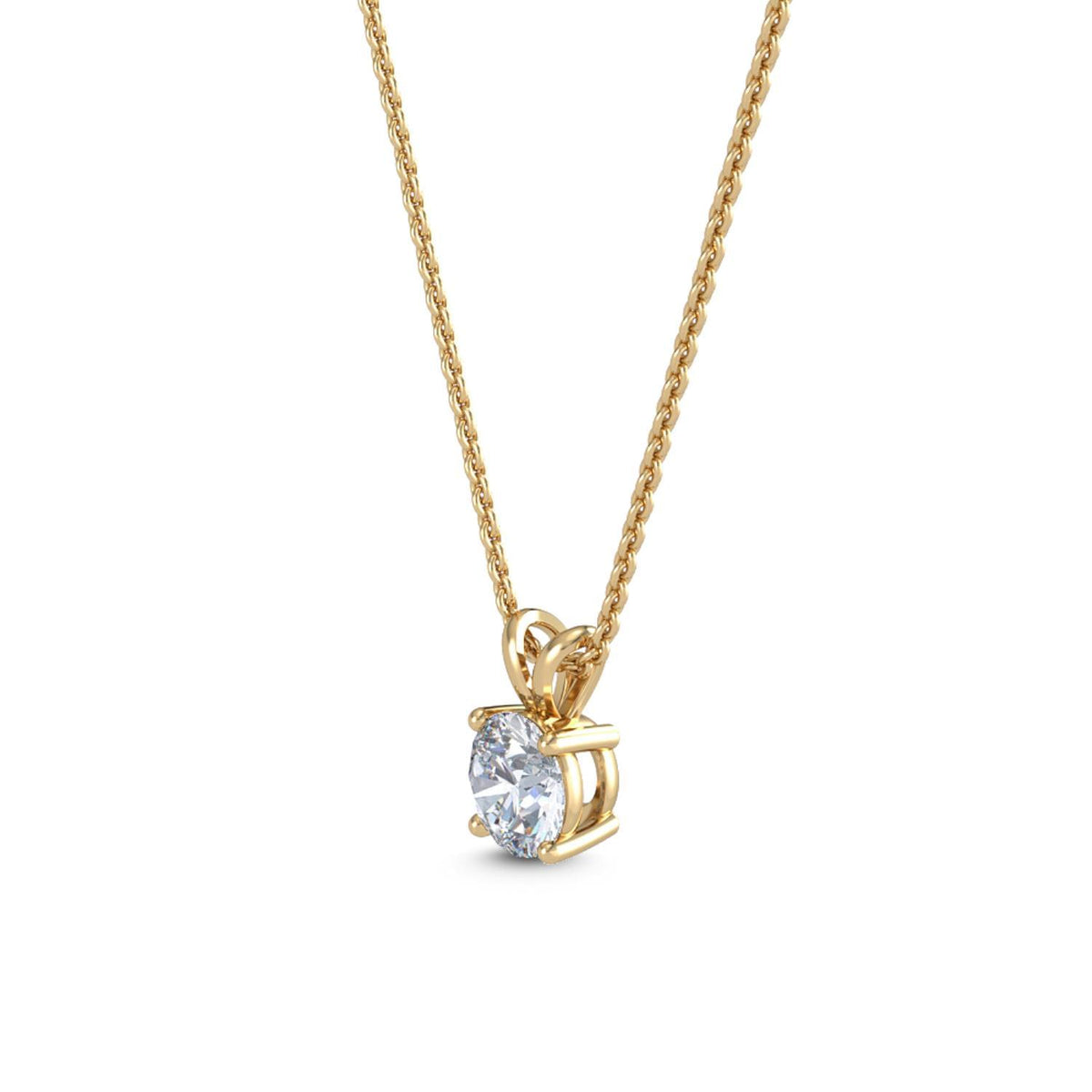 Celestine Joy lab grown diamond pendant