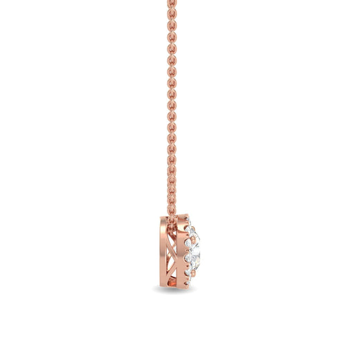 Celestine Lune lab grown diamond pendant