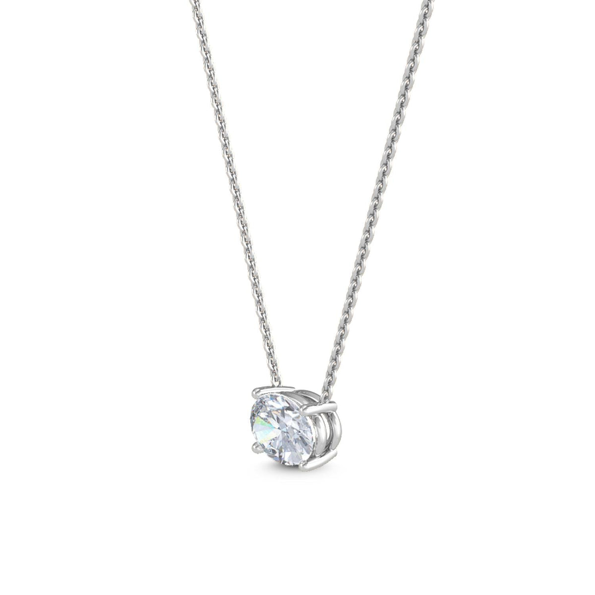 Dahlia Bloom lab grown diamond pendant