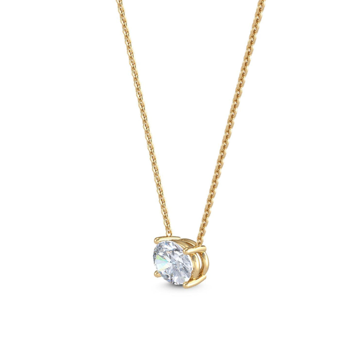 Dahlia Bloom lab grown diamond pendant