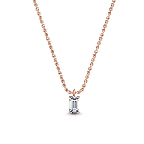 Dahlia Lune lab grown diamond pendant