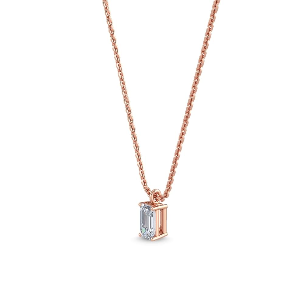 Dahlia Lune lab grown diamond pendant