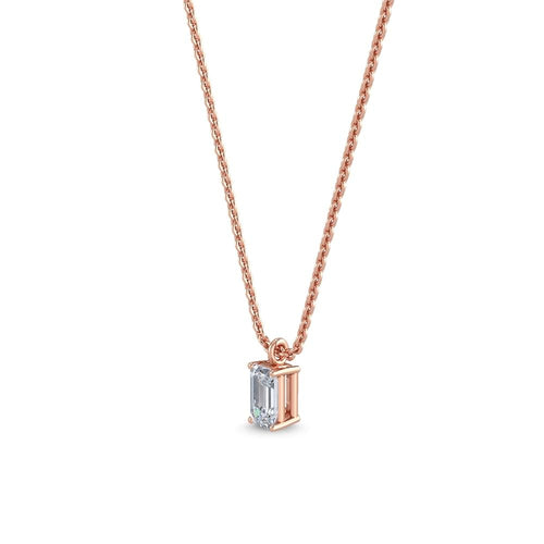 Dahlia Lune lab grown diamond pendant