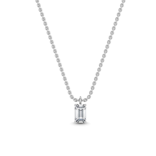 Dahlia Lune lab grown diamond pendant