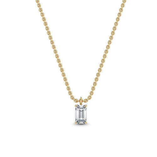 Dahlia Lune lab grown diamond pendant