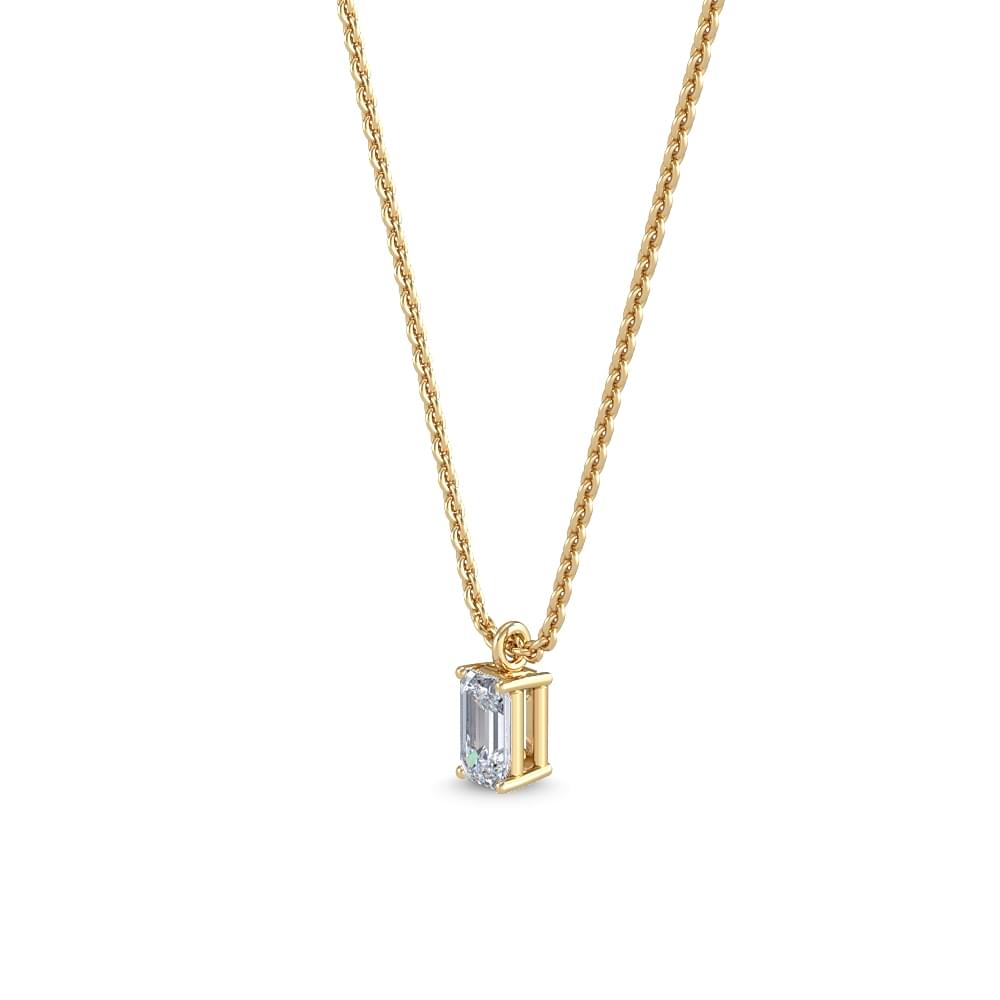 Dahlia Lune lab grown diamond pendant