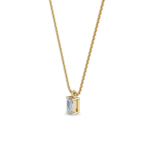 Dahlia Lune lab grown diamond pendant