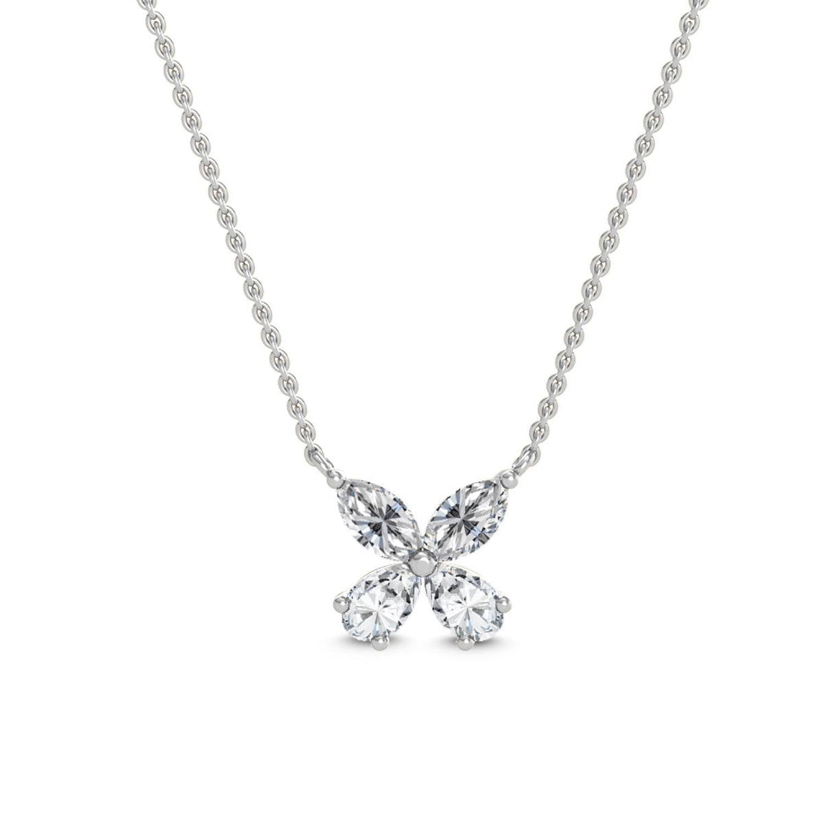 Dahlia Rose lab grown diamond pendant