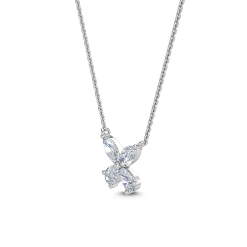 Dahlia Rose lab grown diamond pendant