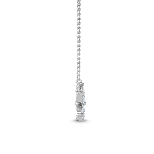 Dahlia Rose lab grown diamond pendant