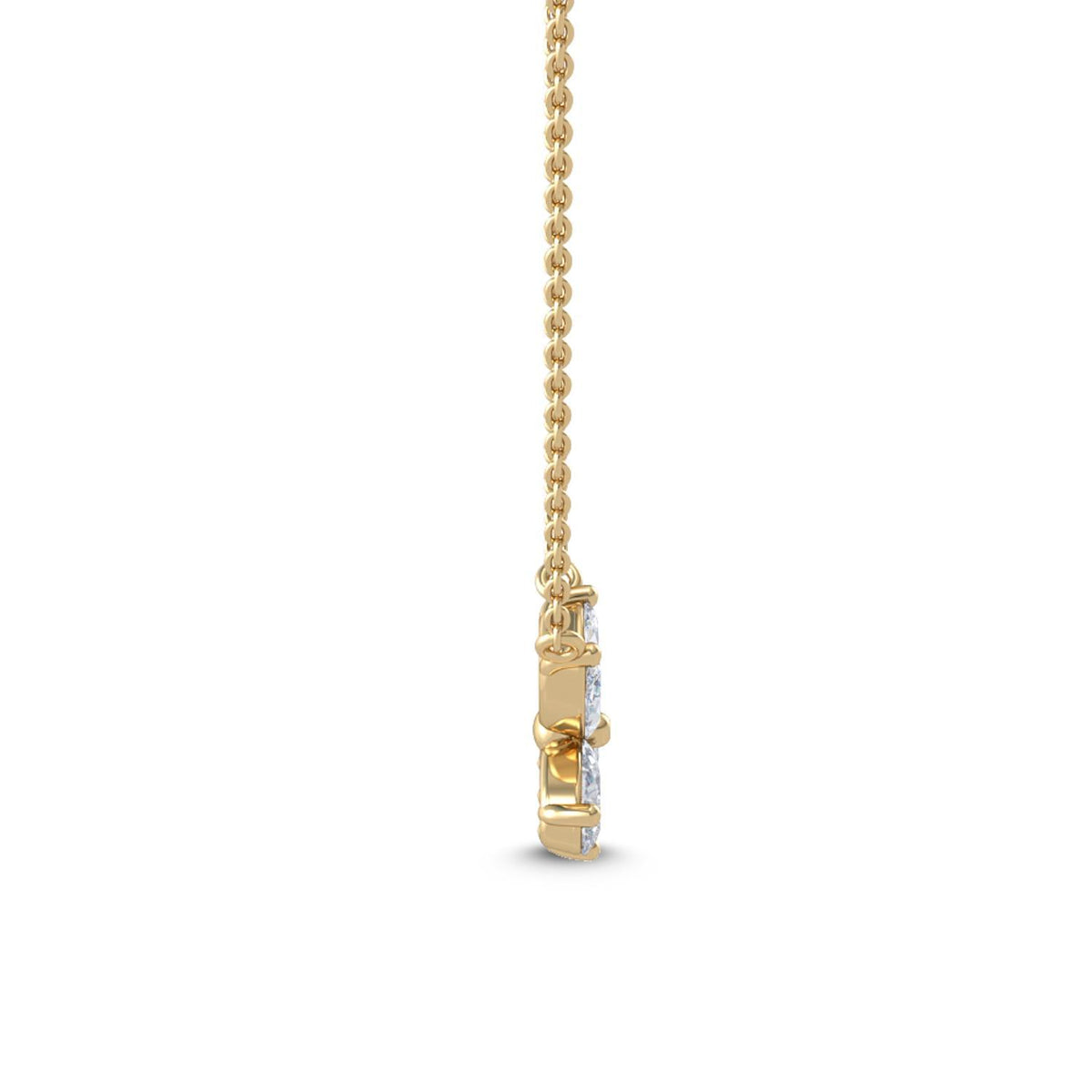 Dahlia Rose lab grown diamond pendant