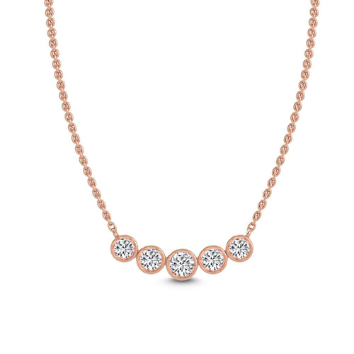 Elodie Bloom lab grown diamond pendant