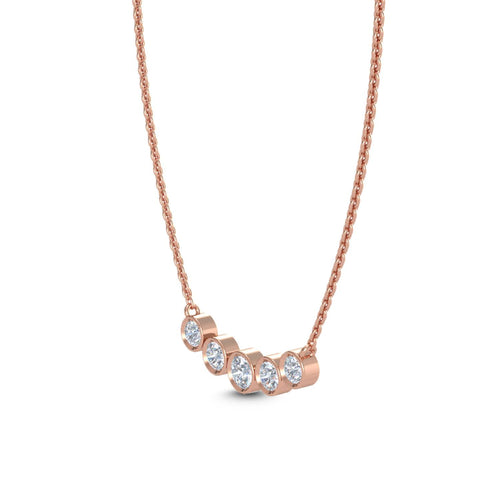 Elodie Bloom lab grown diamond pendant