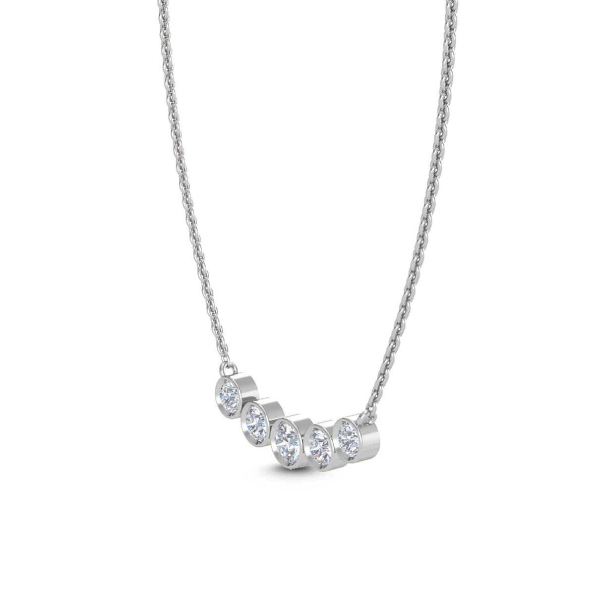 Elodie Bloom lab grown diamond pendant