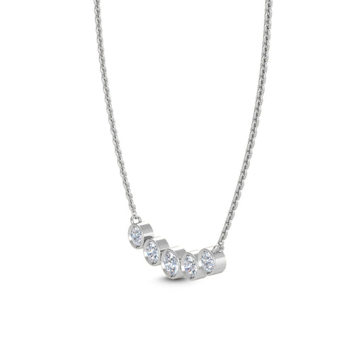 Elodie Bloom lab grown diamond pendant