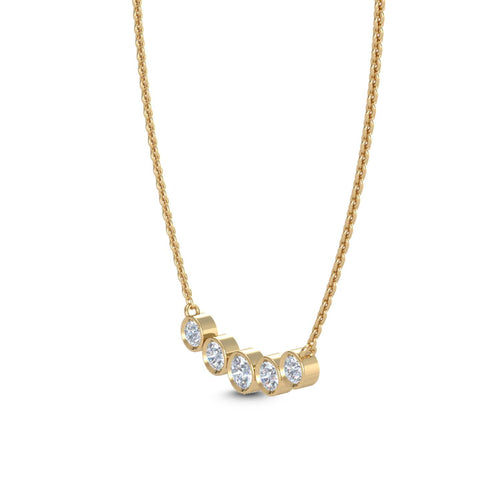 Elodie Bloom lab grown diamond pendant