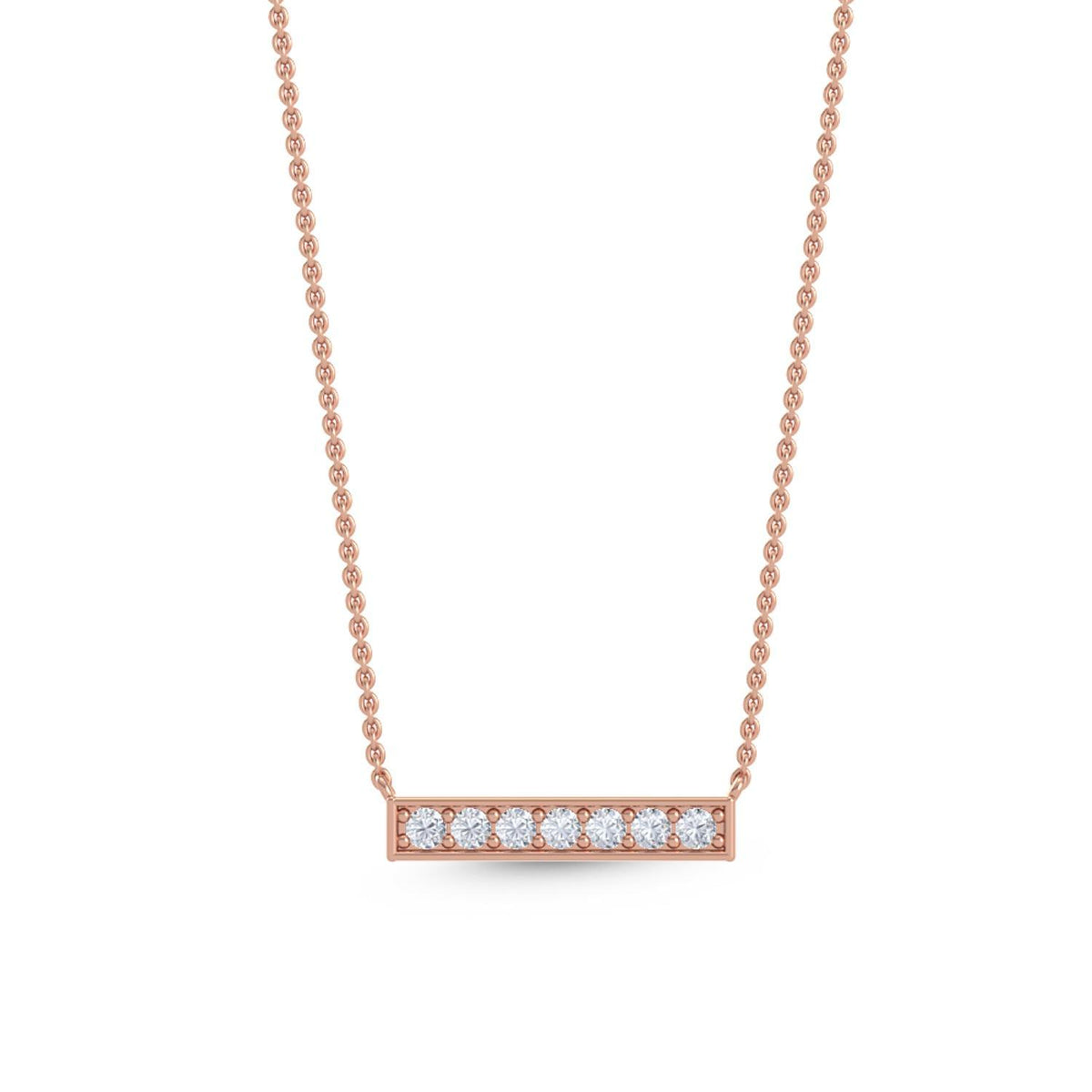 Elodie Rose lab grown diamond pendant