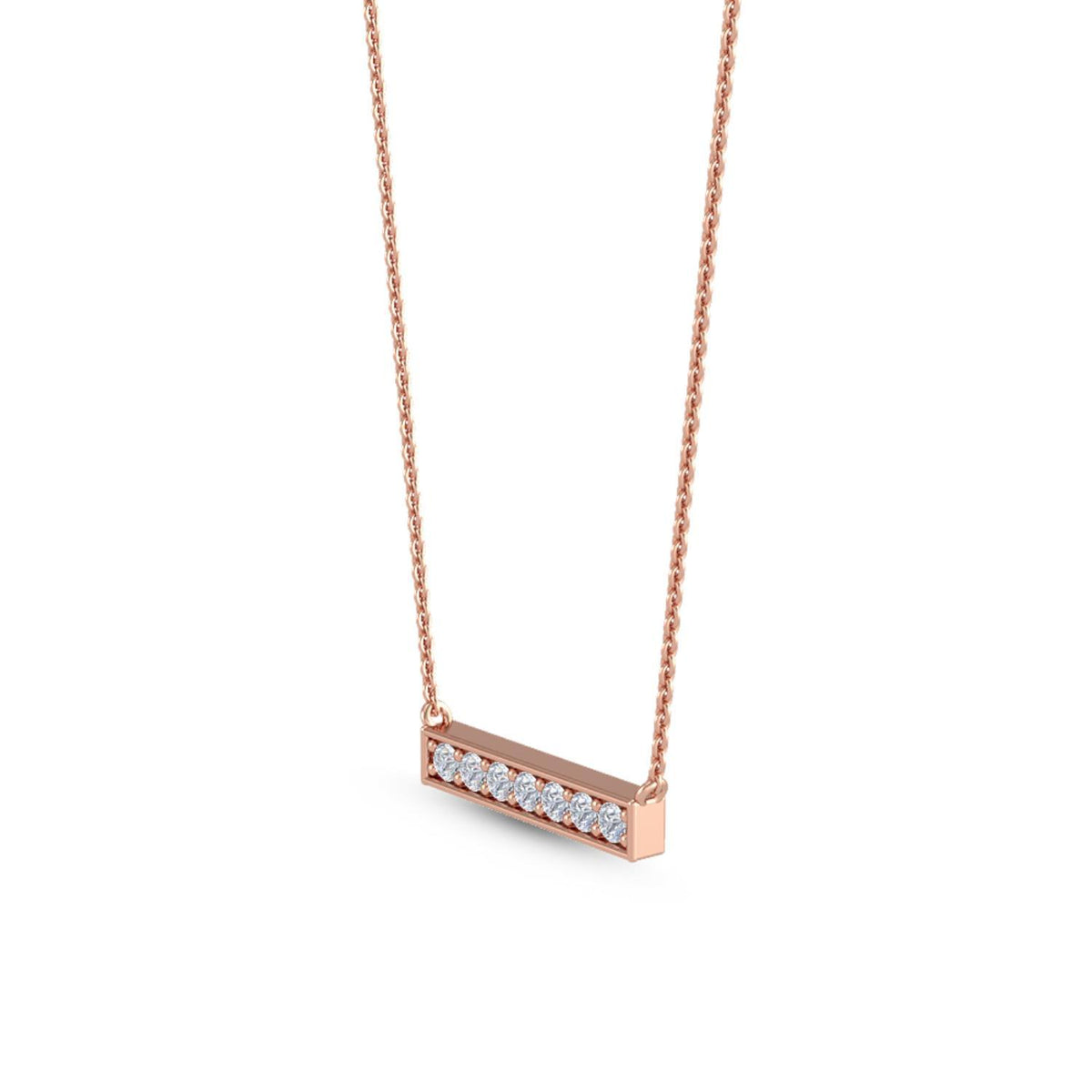 Elodie Rose lab grown diamond pendant