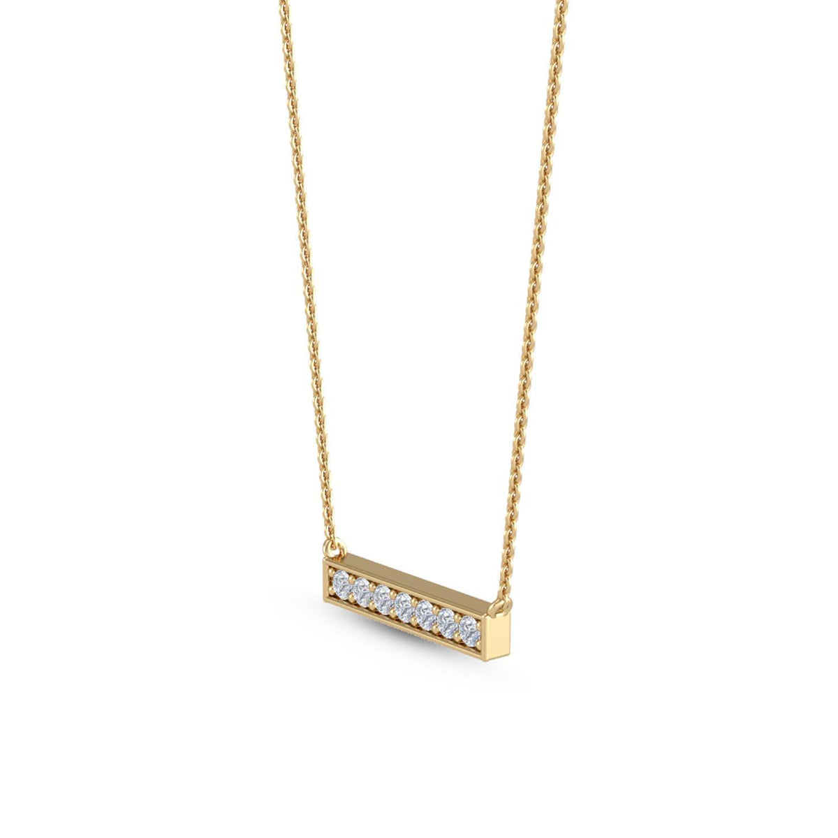 Elodie Rose lab grown diamond pendant