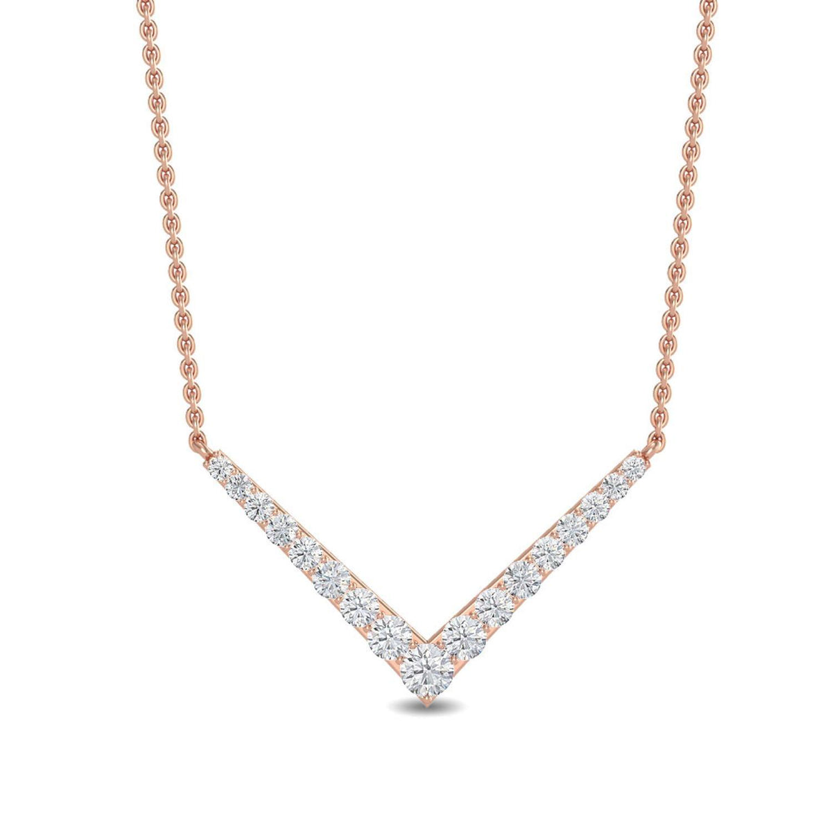 Evelina Pearl lab grown diamond pendant