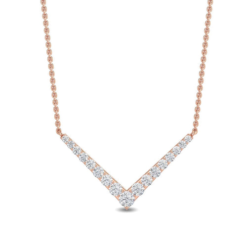 Evelina Pearl lab grown diamond pendant
