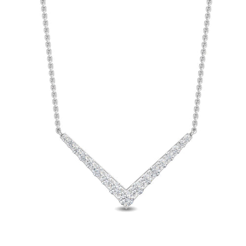 Evelina Pearl lab grown diamond pendant